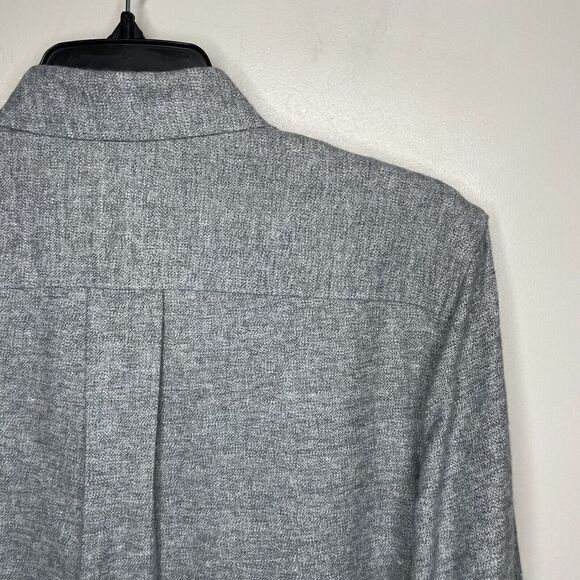 WALLIN & BROS Mens Heather Gray Button-Down Shirt NEW Frost Grindle Cotton Sz S - Picture 4 of 6